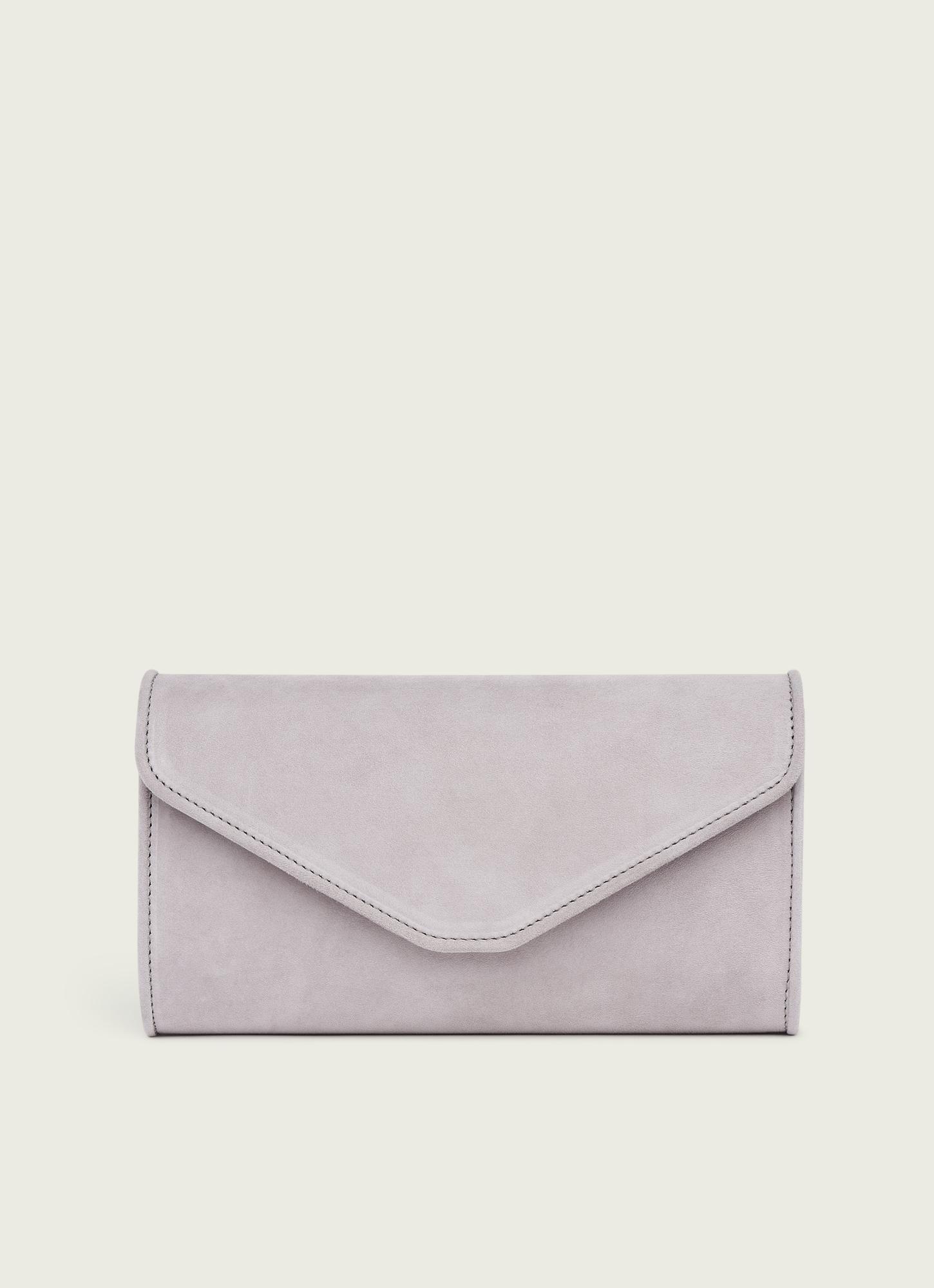 Light grey clutch bag on sale